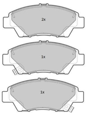 FREMAX Piduriklotside komplekt, ketaspidur FBP-1823