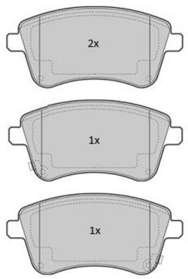 FREMAX Piduriklotside komplekt, ketaspidur FBP-1848
