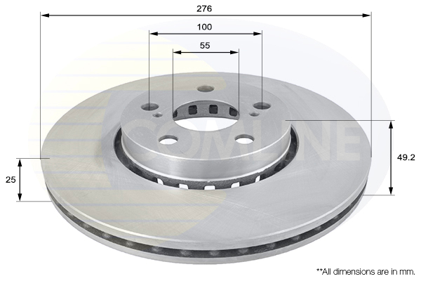 COMLINE Bromsskiva ADC0199V