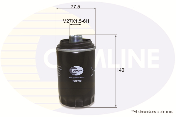 COMLINE alyvos filtras EOF270