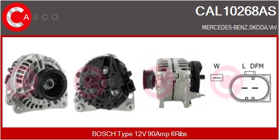 CASCO kintamosios srovės generatorius CAL10268AS