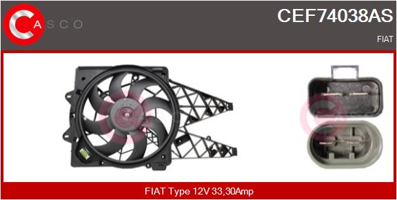 CASCO Elektrimootor,radiaatoriventilaator CEF74038AS