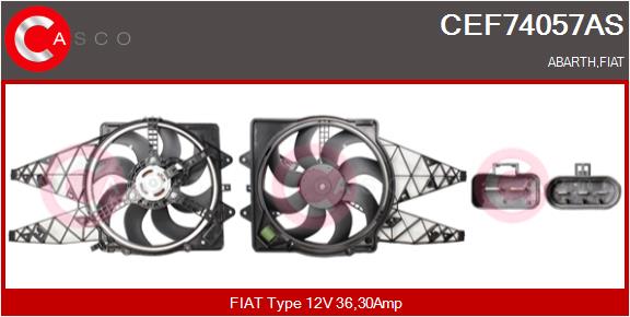 CASCO Elektrimootor,radiaatoriventilaator CEF74057AS