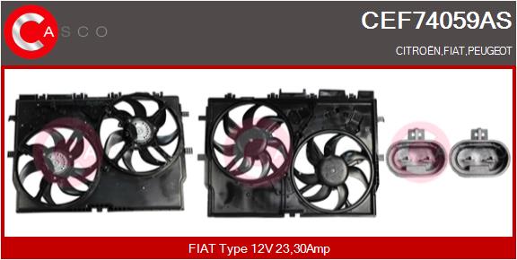 CASCO Elektrimootor,radiaatoriventilaator CEF74059AS