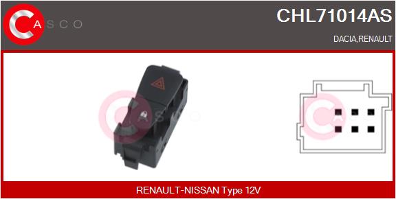 CASCO Varoitusvilkkukytkin CHL71014AS