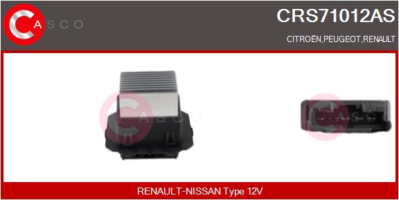 CASCO Takisti, salongi ventilaator CRS71012AS