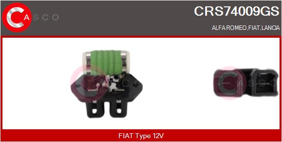 CASCO Eeltakisti, ventilaatori elektrimootor CRS74009GS