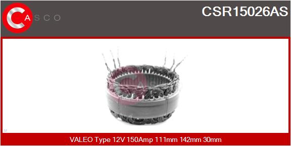 CASCO Stator, alternator CSR15026AS