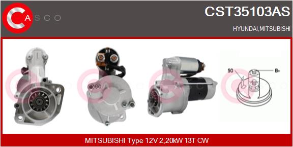 CASCO Startmotor CST35103AS