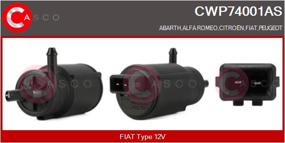 CASCO Klaasipesuvee pump,klaasipuhastus CWP74001AS