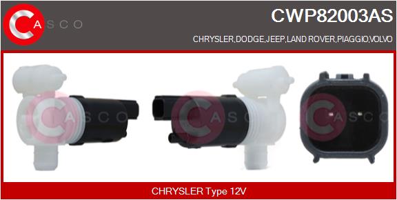 CASCO Spolvätskepump, fönster CWP82003AS