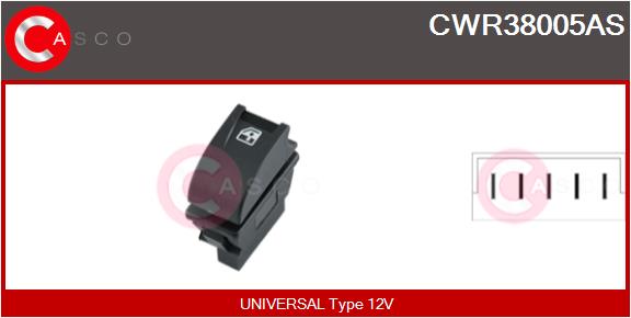 CASCO Przełącznik, podnośnik szyby CWR38005AS