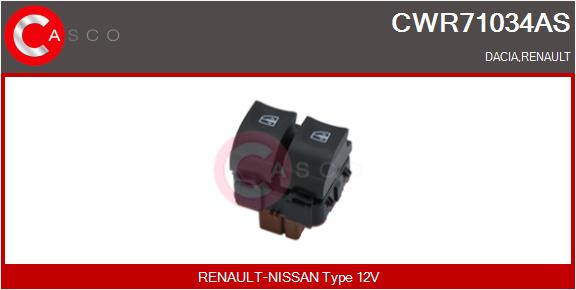 CASCO Kytkin, lasinnostin CWR71034AS