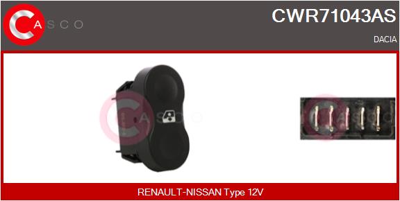 CASCO Brytare, fönsterhiss CWR71043AS