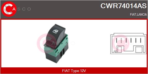 CASCO Brytare, fönsterhiss CWR74014AS