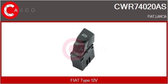 CASCO Brytare, fönsterhiss CWR74020AS
