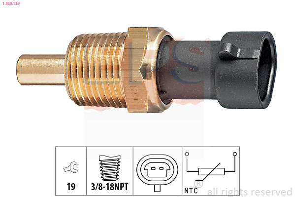 EPS Sensor, oljetemperatur 1.830.129
