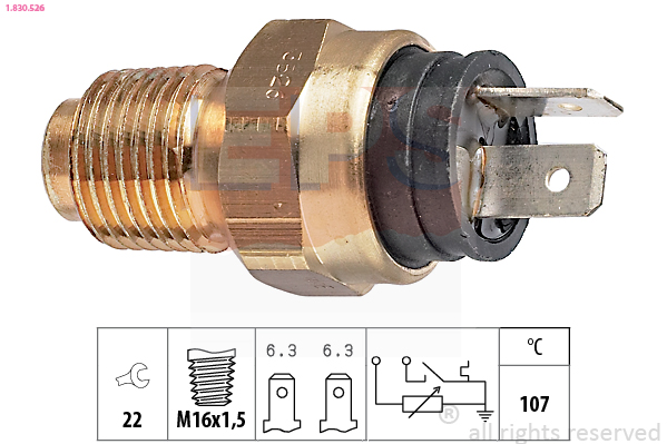 EPS Sensor, kylmedelstemperatur 1.830.526