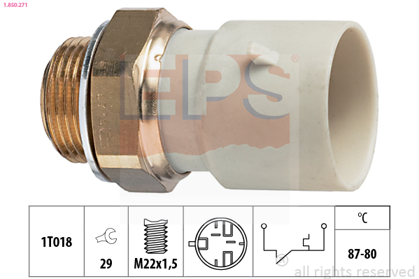 EPS Temperatuurilülitus,radiaatorivent. 1.850.271