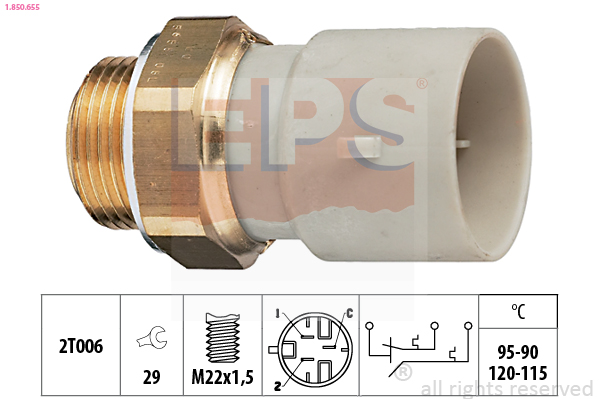 EPS Temperatuurilülitus,radiaatorivent. 1.850.655