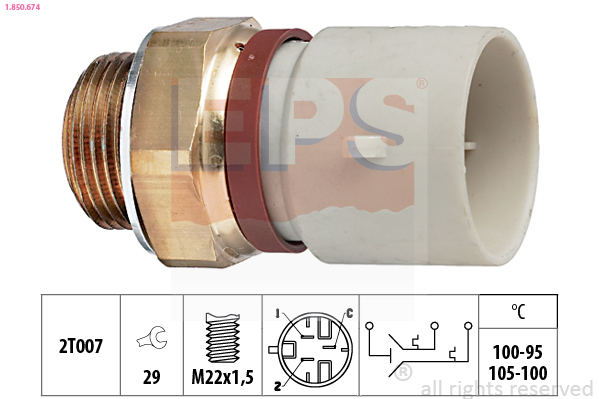 EPS Temperatuurilülitus,radiaatorivent. 1.850.674