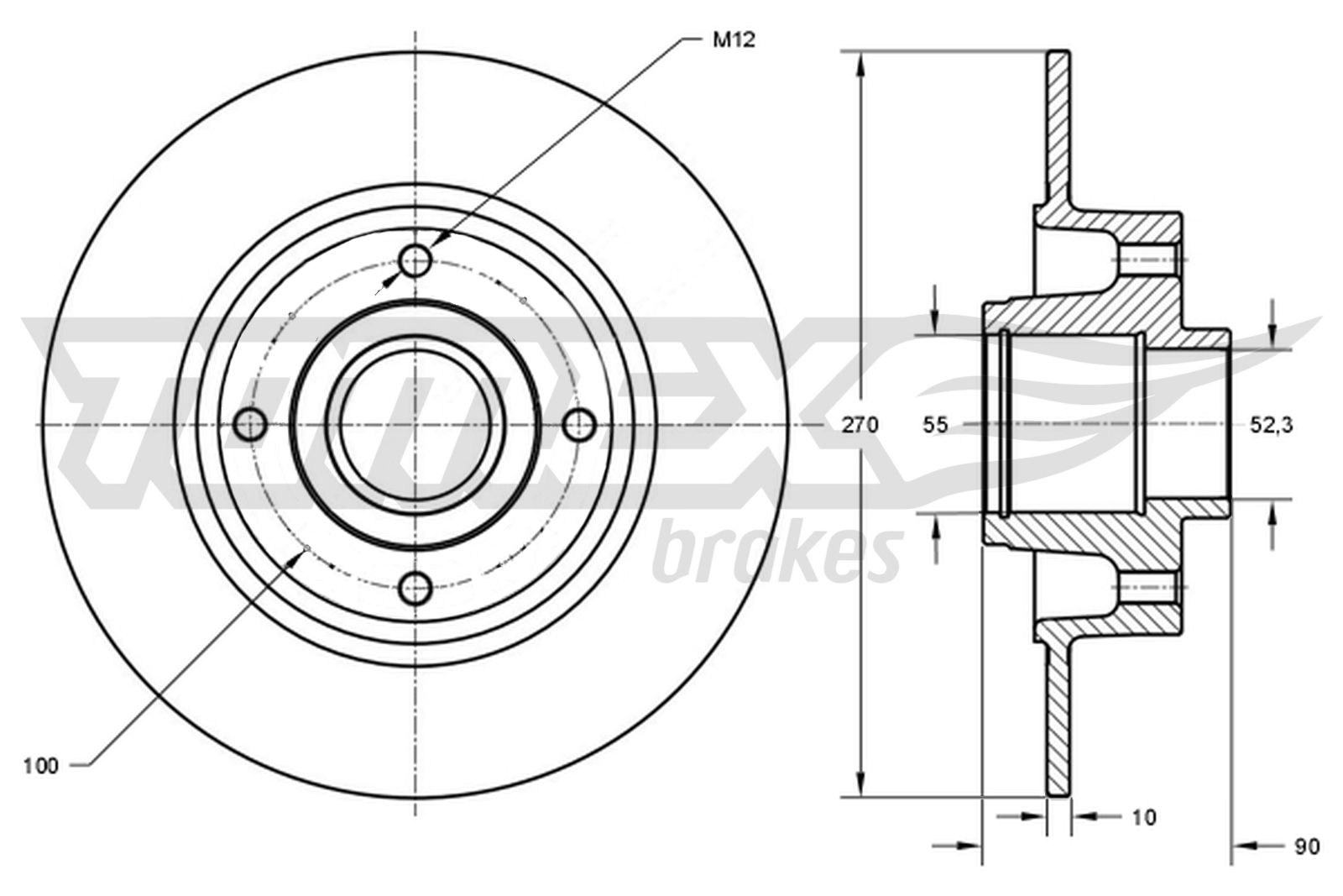 TOMEX Brakes Piduriketas TX 73-601