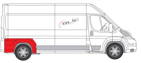 BLIC Panel błotnika wewnętrznego 6504-03-2097594K