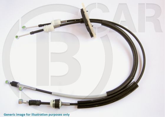 B CAR trosas, neautomatinė transmisija 001VW412