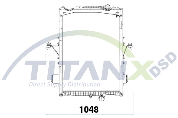 TitanX Chłodnica, układ chłodzenia silnika RX129024