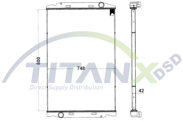 TitanX Radiaator,mootorijahutus RX159006