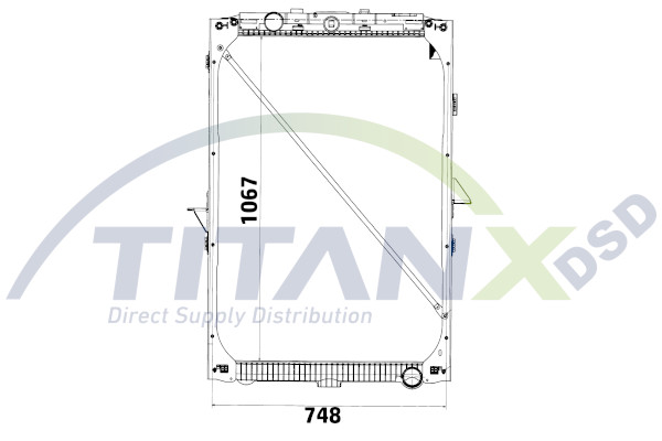 TitanX Chłodnica, układ chłodzenia silnika RX179002