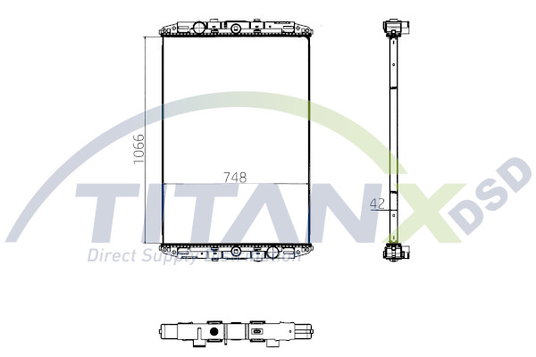 TitanX Chłodnica, układ chłodzenia silnika RX179003