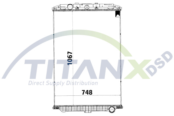 TitanX Chłodnica, układ chłodzenia silnika RX179004
