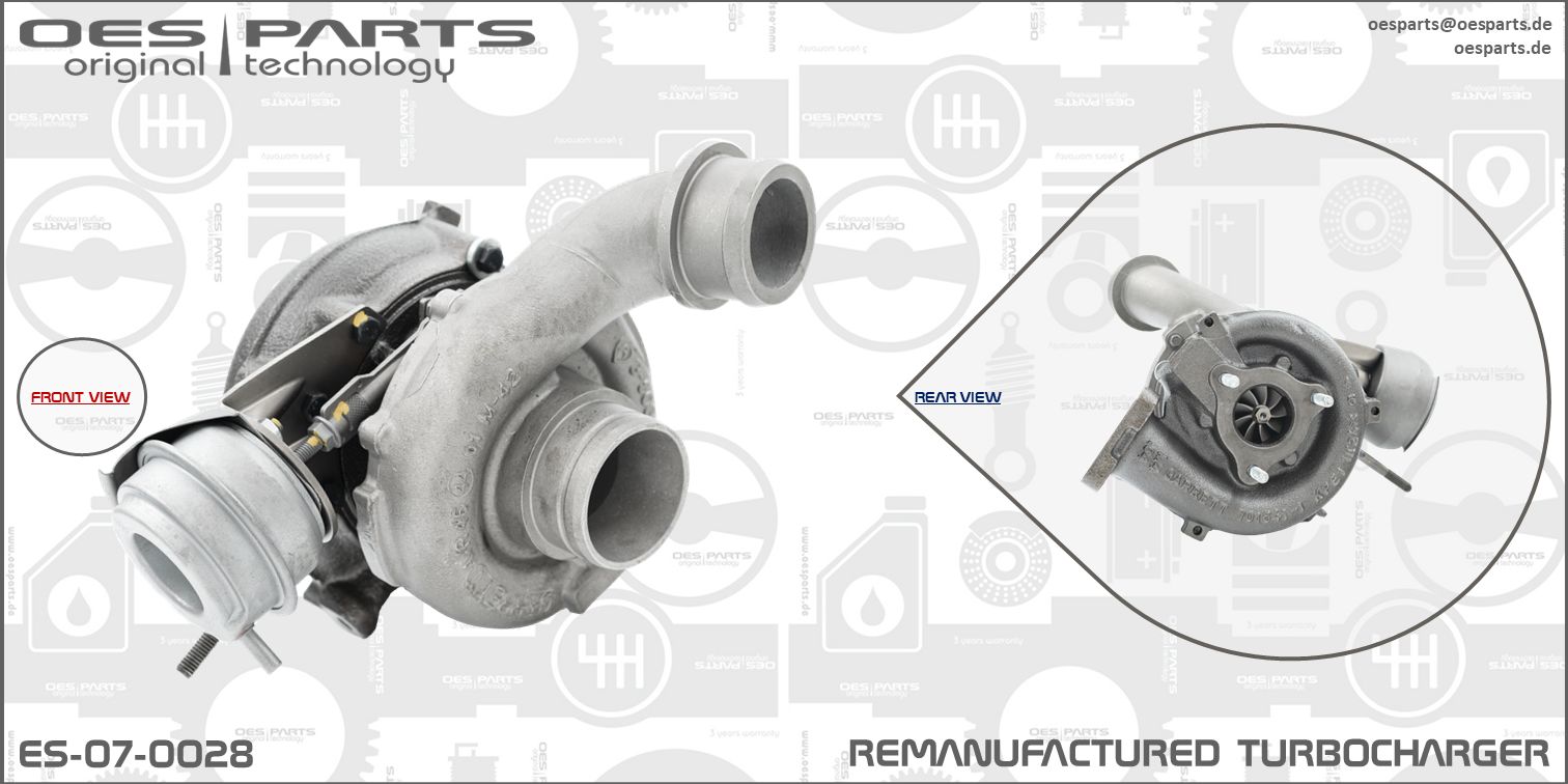 OES PARTS kompresorius, įkrovimo sistema ES-07-0028