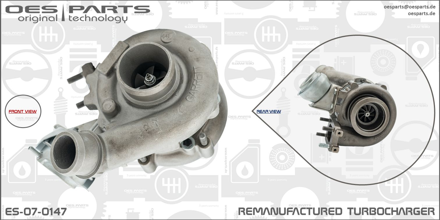 OES PARTS kompresorius, įkrovimo sistema ES-07-0147