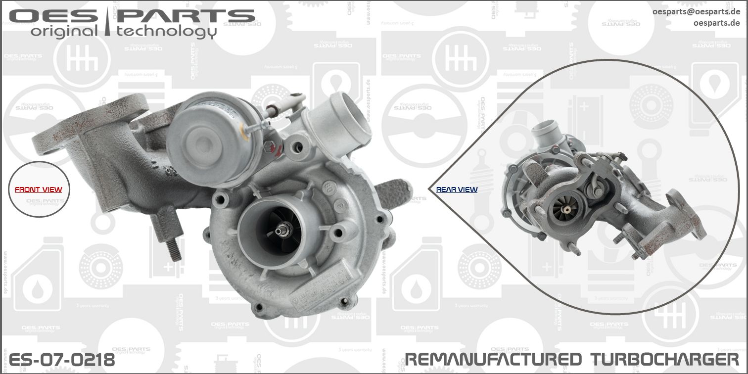 OES PARTS Urządzenie doładowujące, doładowanie ES-07-0218