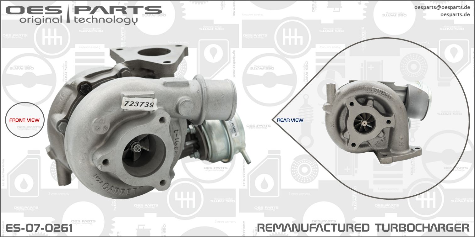 OES PARTS Urządzenie doładowujące, doładowanie ES-07-0261