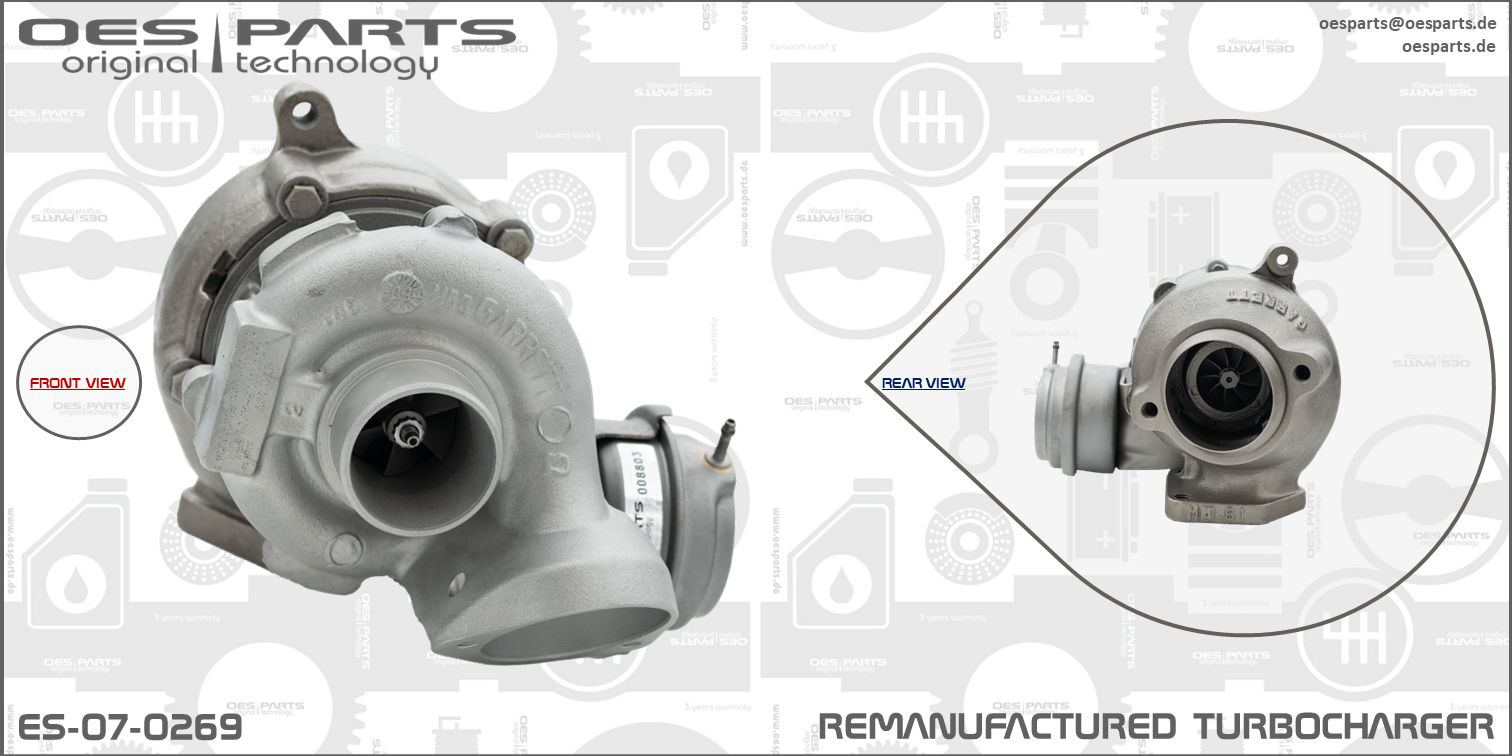 OES PARTS Urządzenie doładowujące, doładowanie ES-07-0269