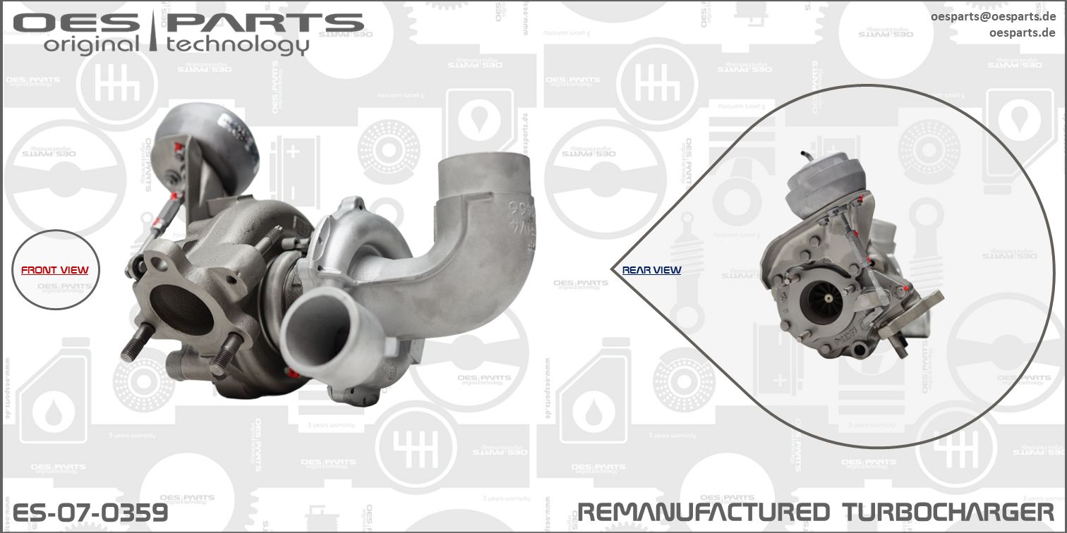 OES PARTS Urządzenie doładowujące, doładowanie ES-07-0359