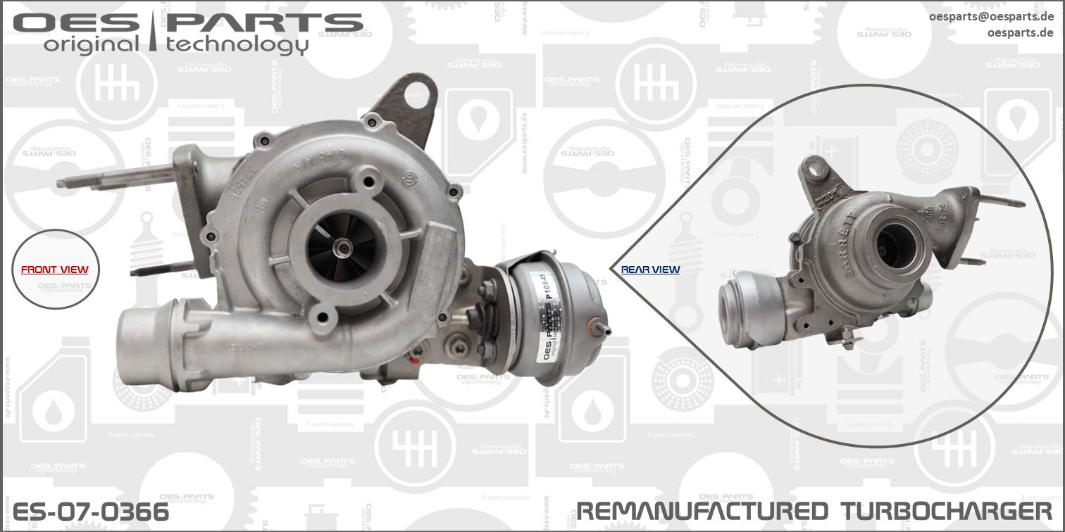 OES PARTS Urządzenie doładowujące, doładowanie ES-07-0366