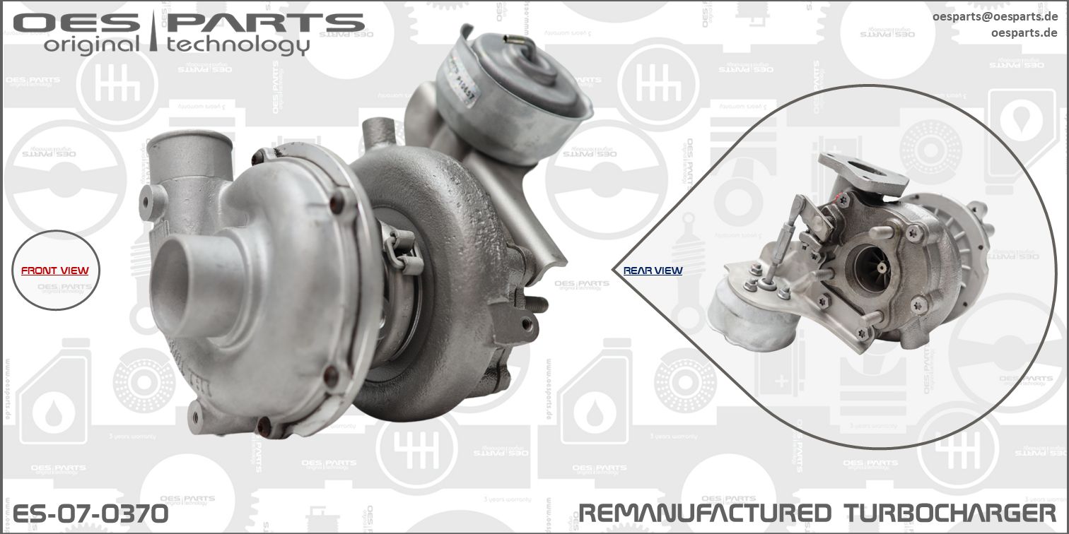 OES PARTS Urządzenie doładowujące, doładowanie ES-07-0370