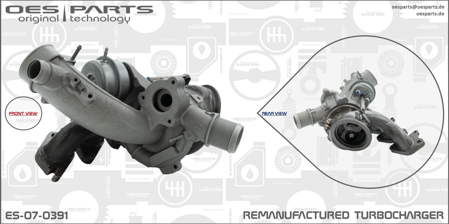 OES PARTS kompresorius, įkrovimo sistema ES-07-0391