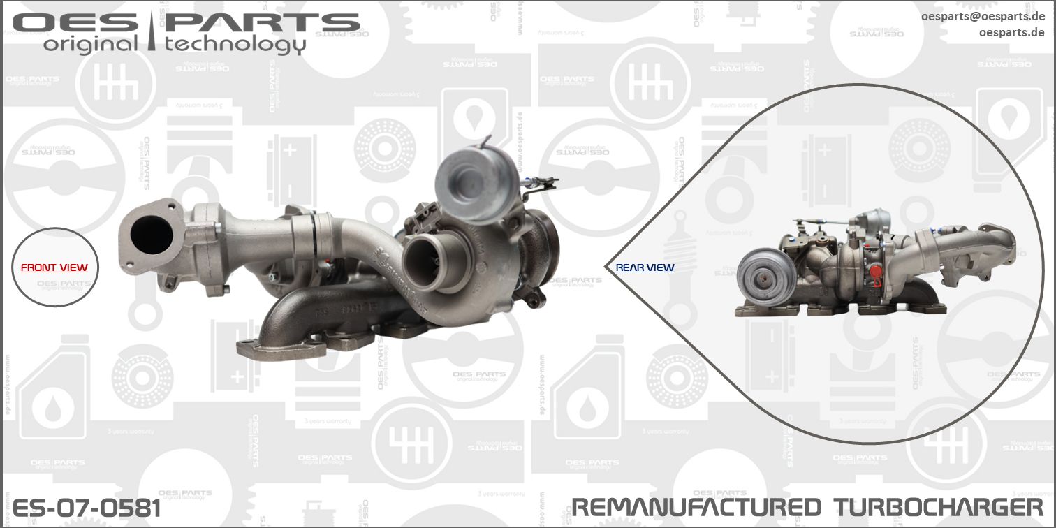 OES PARTS Urządzenie doładowujące, doładowanie ES-07-0581