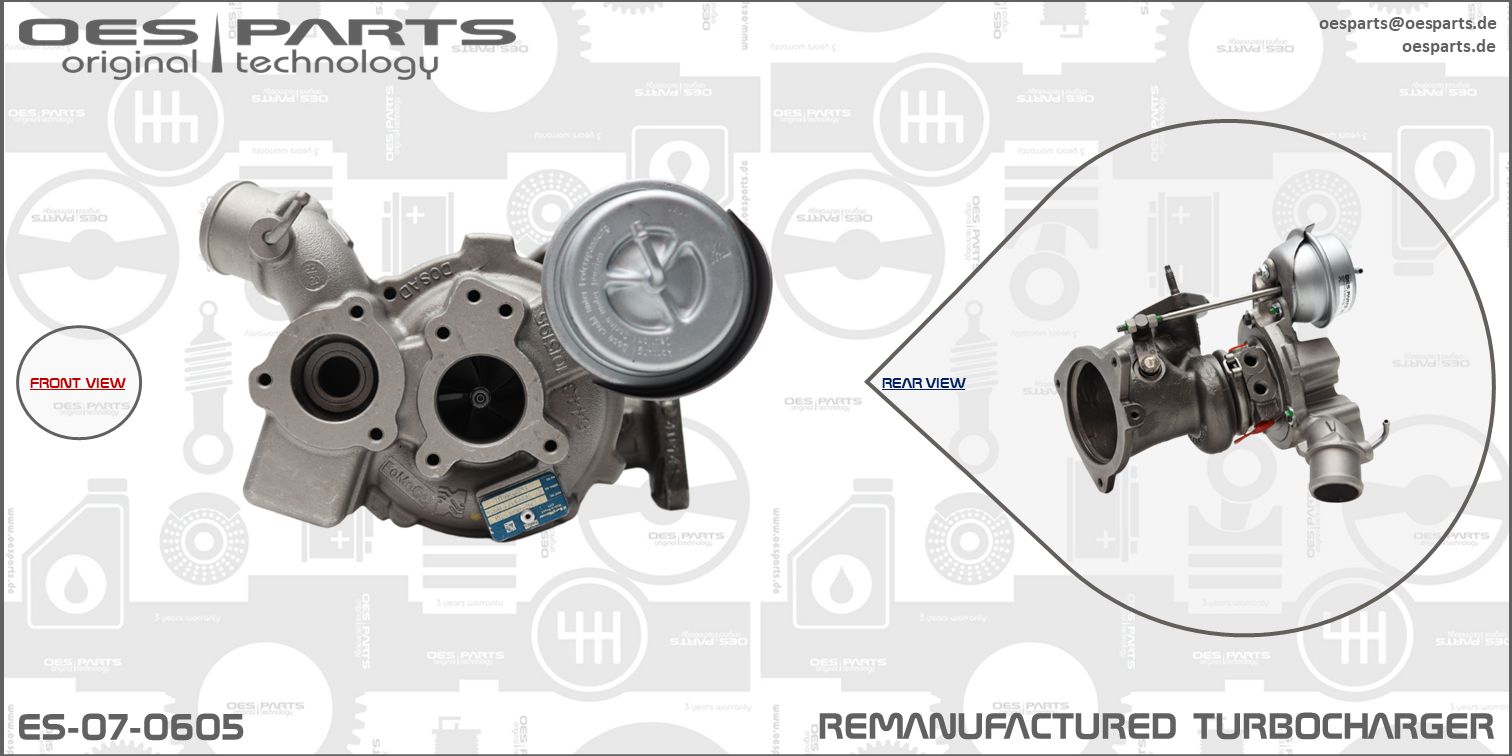 OES PARTS Urządzenie doładowujące, doładowanie ES-07-0605