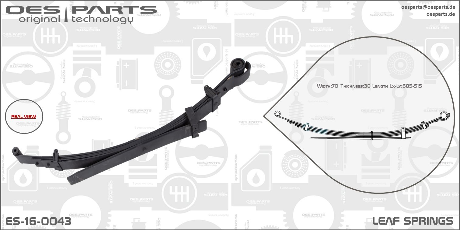 OES PARTS Bladfjäder ES-16-0043