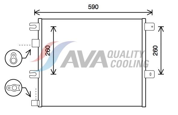 HIGHWAY AUTOMOTIVE Kondensaator,kliimaseade 40041012
