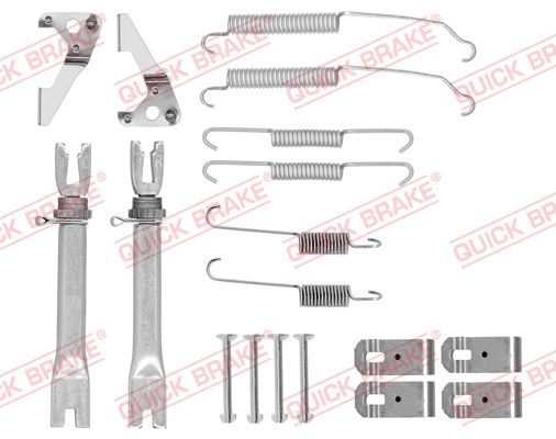 QUICK BRAKE Lisatarvikute komplekt, trummelpiduriklotsid 105-0015S