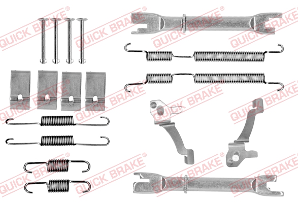 QUICK BRAKE Lisatarvikute komplekt, trummelpiduriklotsid 105-0017S