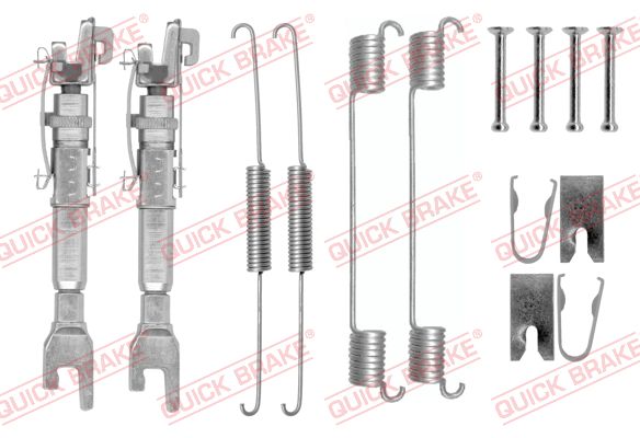 QUICK BRAKE Lisatarvikute komplekt, trummelpiduriklotsid 105-0781S