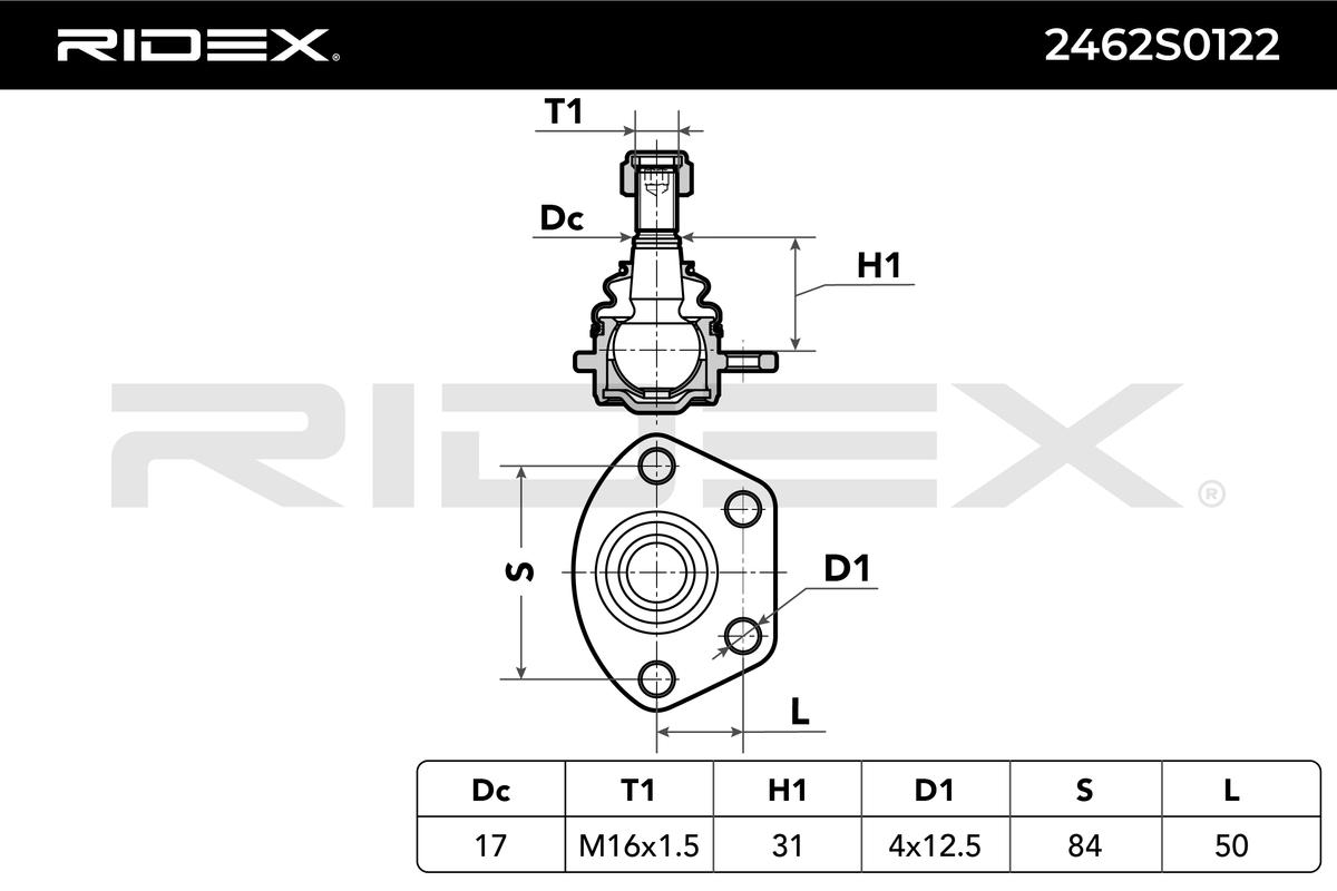 RIDEX Šarniir 2462S0122